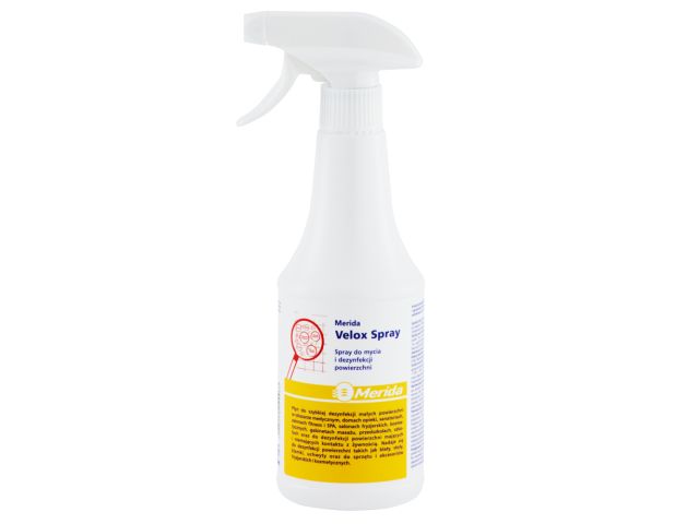MERIDA VELOX SPRAY for surface cleaning and disinfection, 500 ml spray bottle